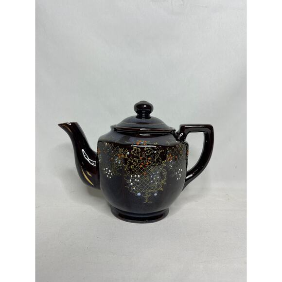 1940s Vintage Japanese Moriage Handpainted Teapot - Picture 2 of 2